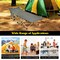 Goplus Wide Foldable Camping Cot Heavy-Duty Steel Indoor & Outdoor Sleeping Cot Blue/Grey//Green/Black